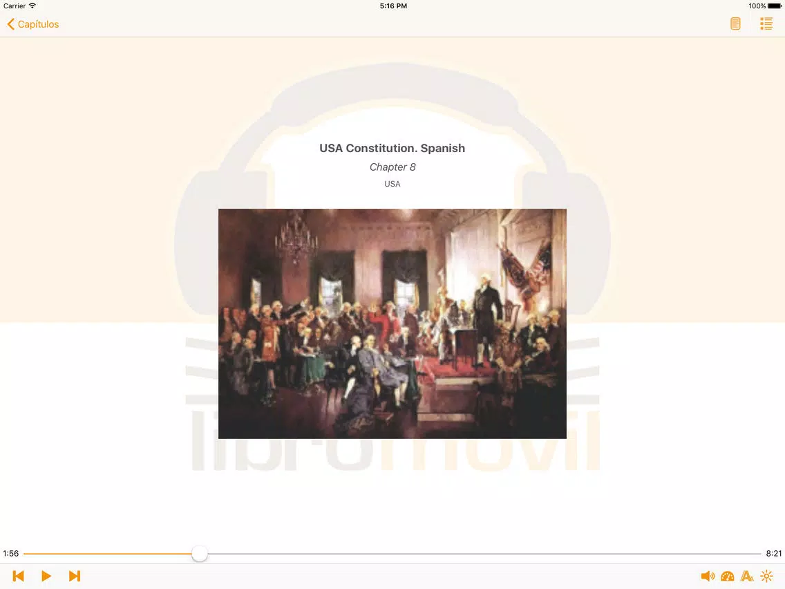 USA Constitution. Spanish Audiobook iPad  স্ক্রিনশট