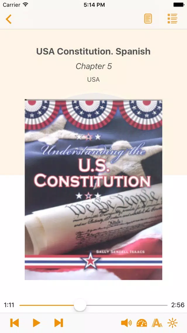USA Constitution. Spanish Audiobook স্ক্রিনশট