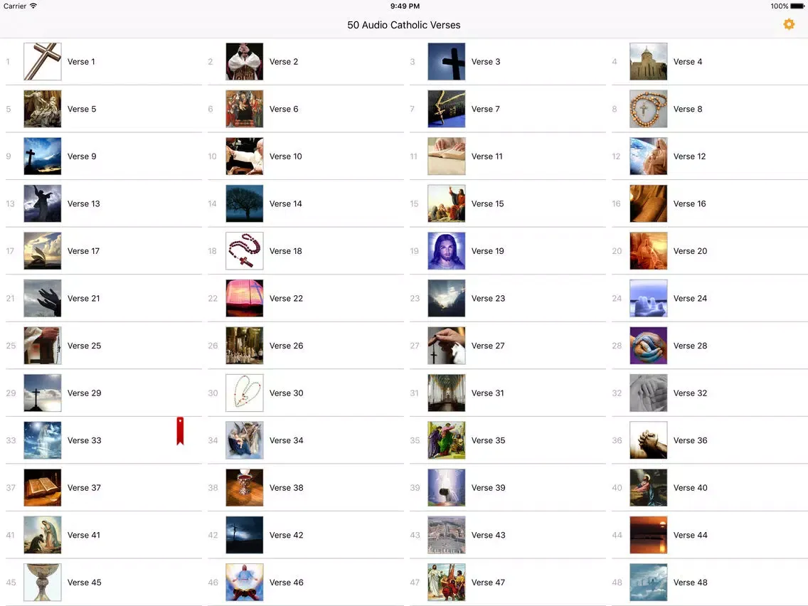 50 Audio Catholic Verses iPad  سکرین شاٹس