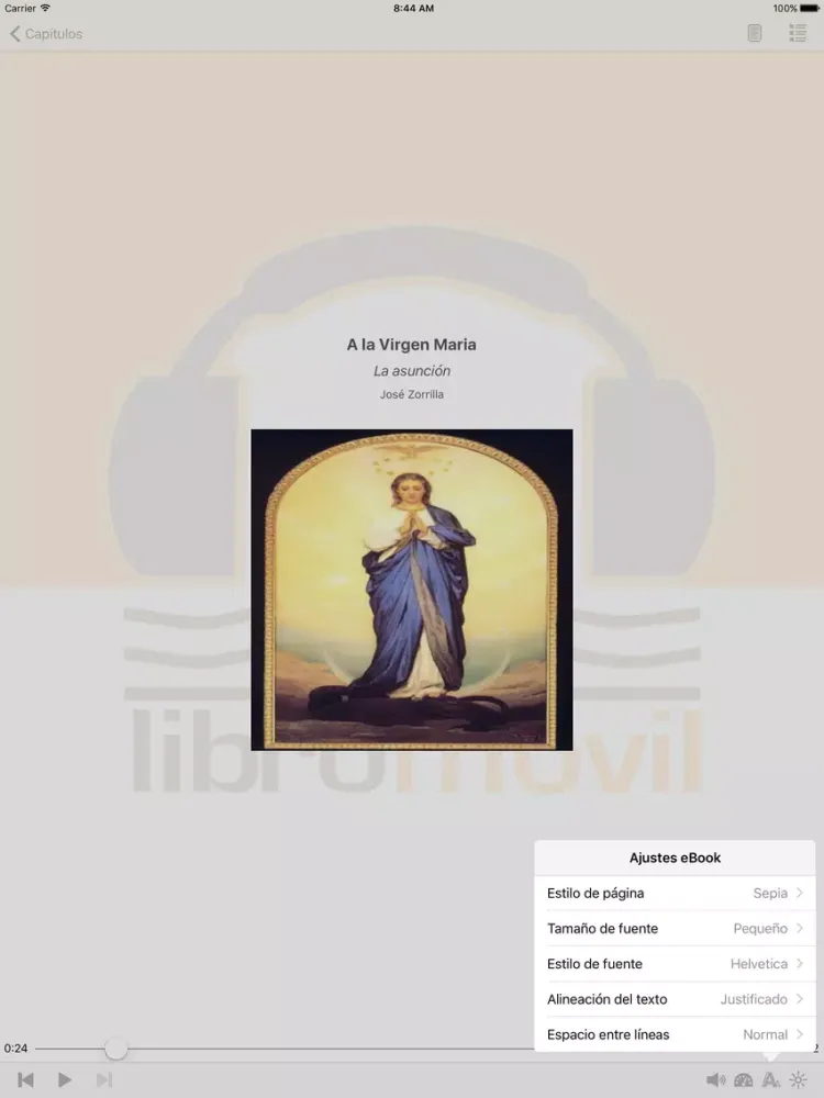 A la Virgen María - Audiolibro iPad 应用截图