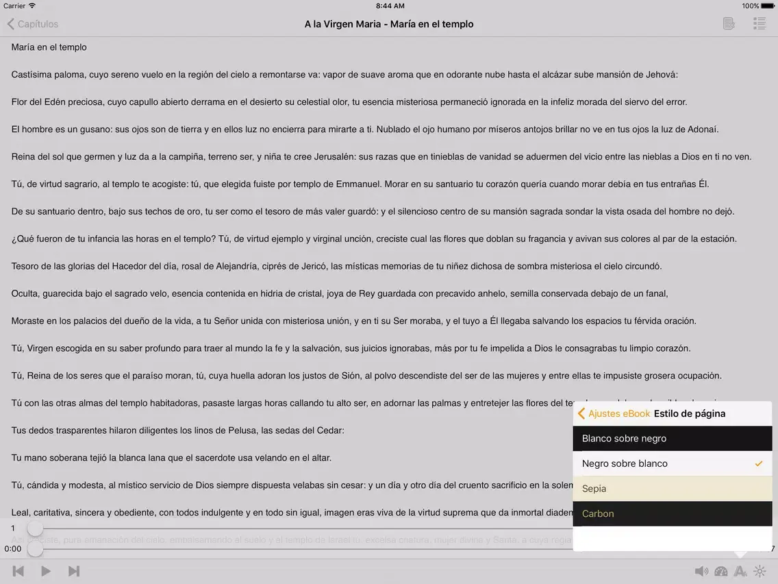 A la Virgen María - Audiolibro iPad 应用截图