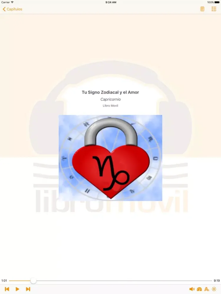 Capturas de pantalla de Tu Signo Zodiacal y el Amor - AudioEbook iPad 