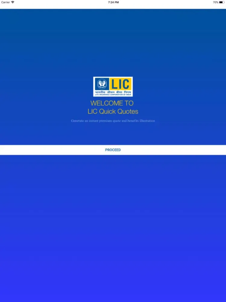 تصاویر LIC Quick Quotes iPad 