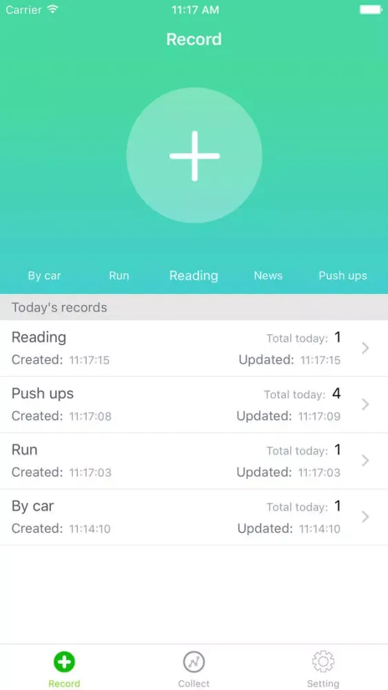 uTimes Pro - Tally&Plus one counter;Tap to record u times,concern about your life style and health status by the number of u times!应用截图