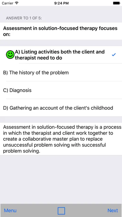 Screenshot di MFT Exam Lite