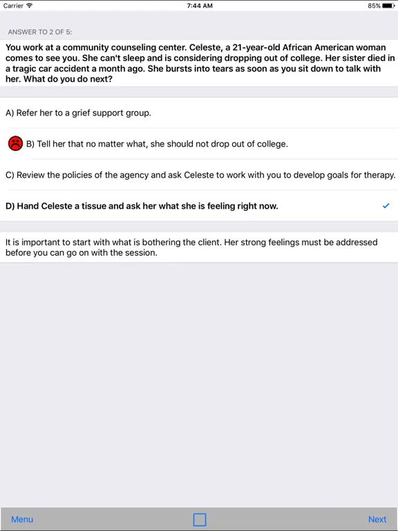 تصاویر Social Work Lite (Free Questions) iPad 