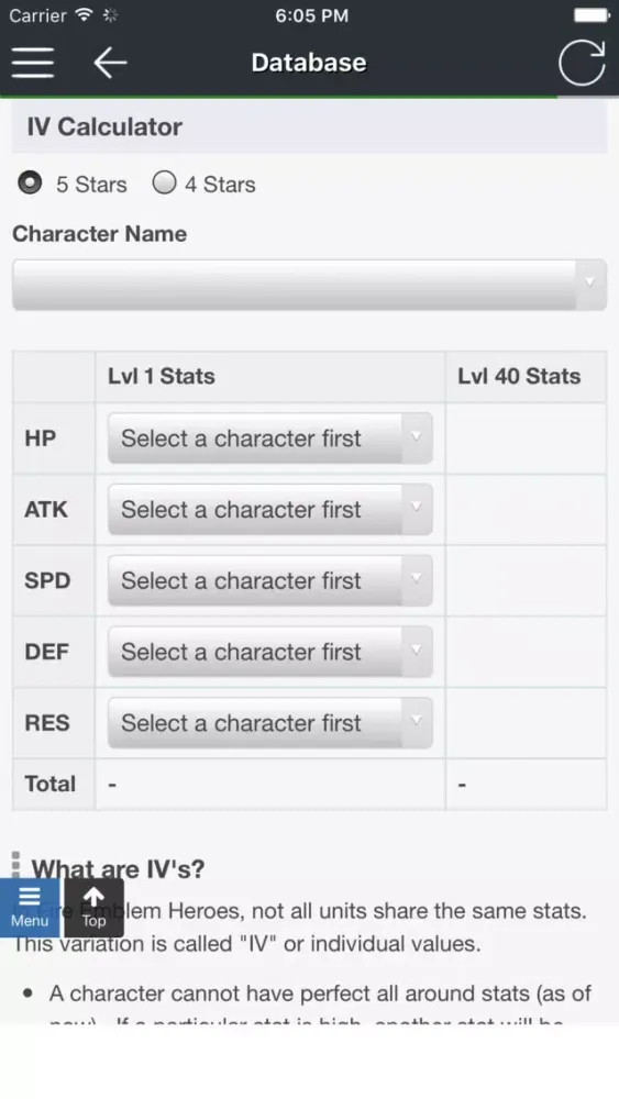 IV Calculator & Database for Fire Emblem Heroes应用截图