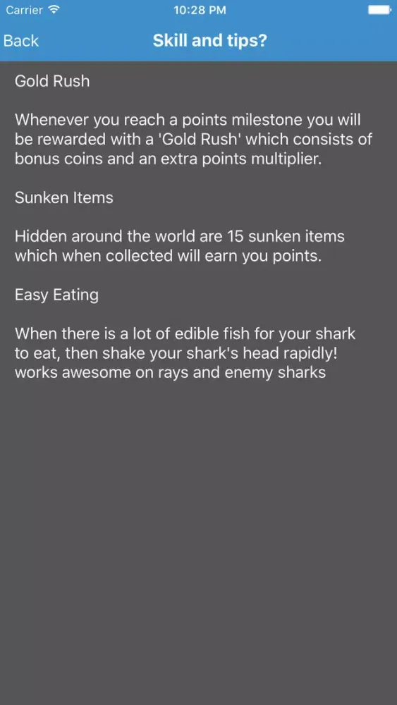 Capturas de pantalla de Guides and Cheats for Hungry Shark Evolution Game