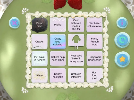 Ảnh chụp màn hình của Great British Baking Bingo iPad 