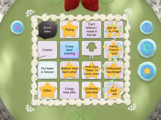 Ảnh chụp màn hình của Great British Baking Bingo iPad 