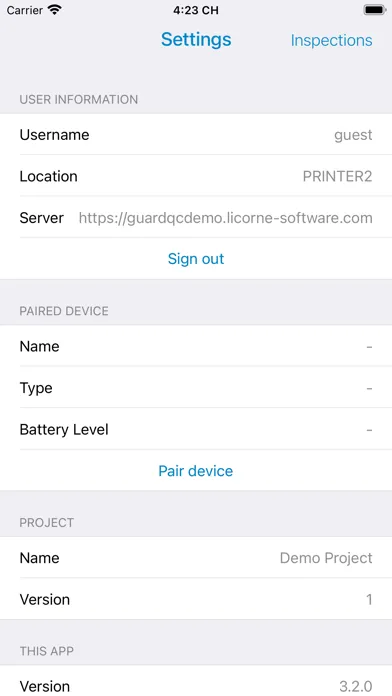ภาพหน้าจอของ GuardQC