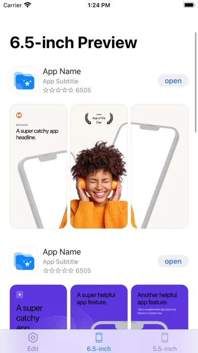 Ảnh chụp màn hình của Preview App - Store Simulator