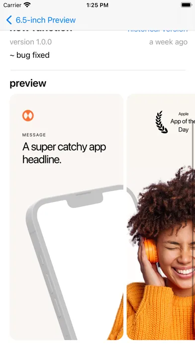 Ảnh chụp màn hình của Preview App - Store Simulator