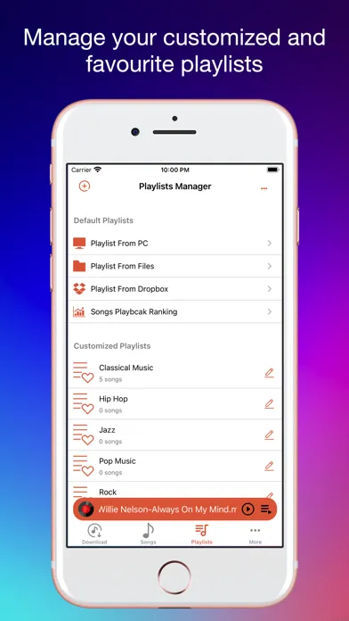 Capturas de tela do Audio Player for Offline Music