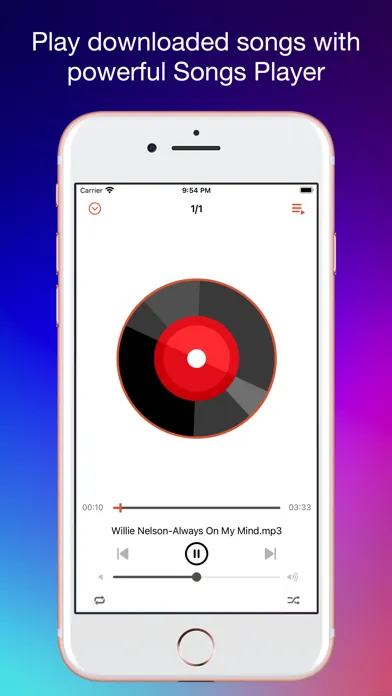 Capturas de tela do Audio Player for Offline Music