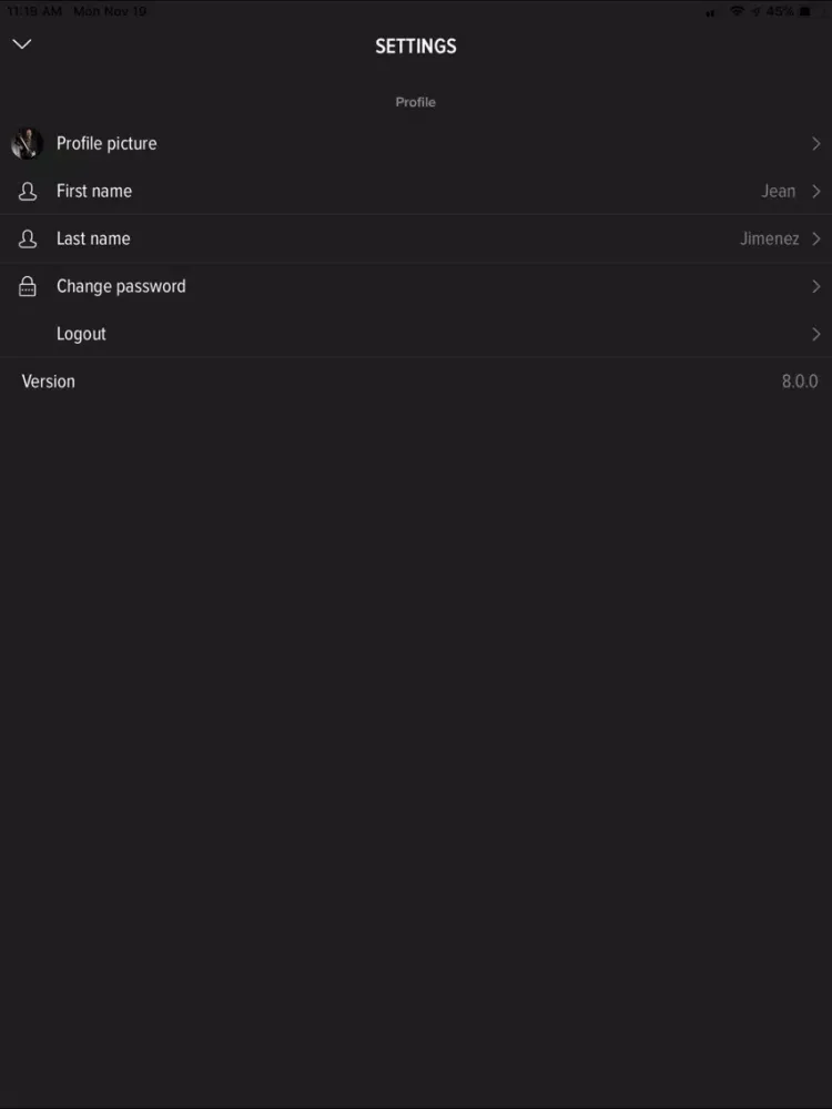 ภาพหน้าจอของ DR Sports iPad 