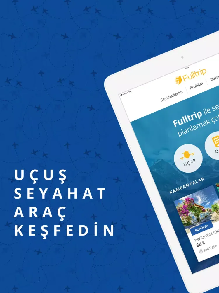 Capturas de pantalla de Fulltrip: Uçak Bileti, Otel iPad 
