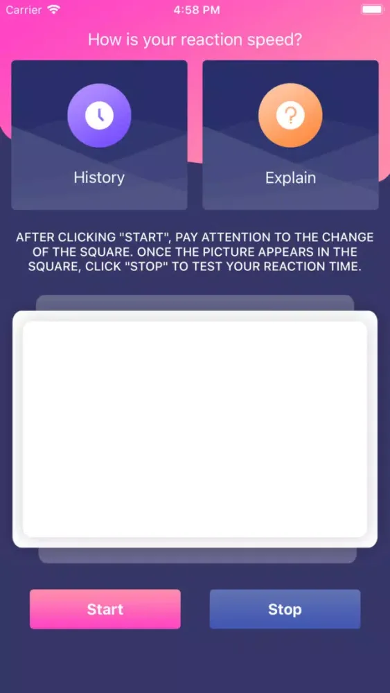 How is your reaction speed? Screenshots