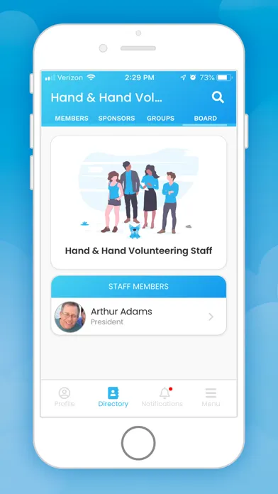 Online Member Directory Screenshots