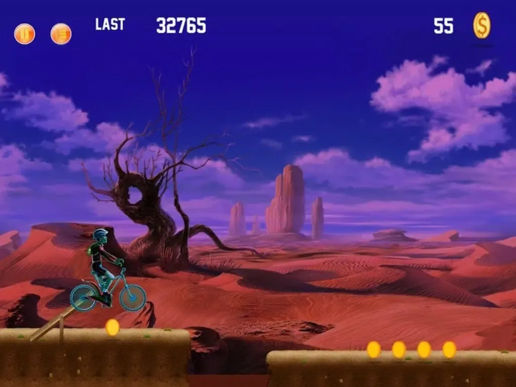 Desert Mountain Biker - A Rough and Tough Biking Free iPad  স্ক্রিনশট
