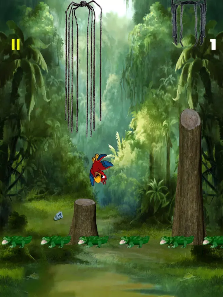 Tangkapan skrin Parrot Escape - Fly or Die iPad 