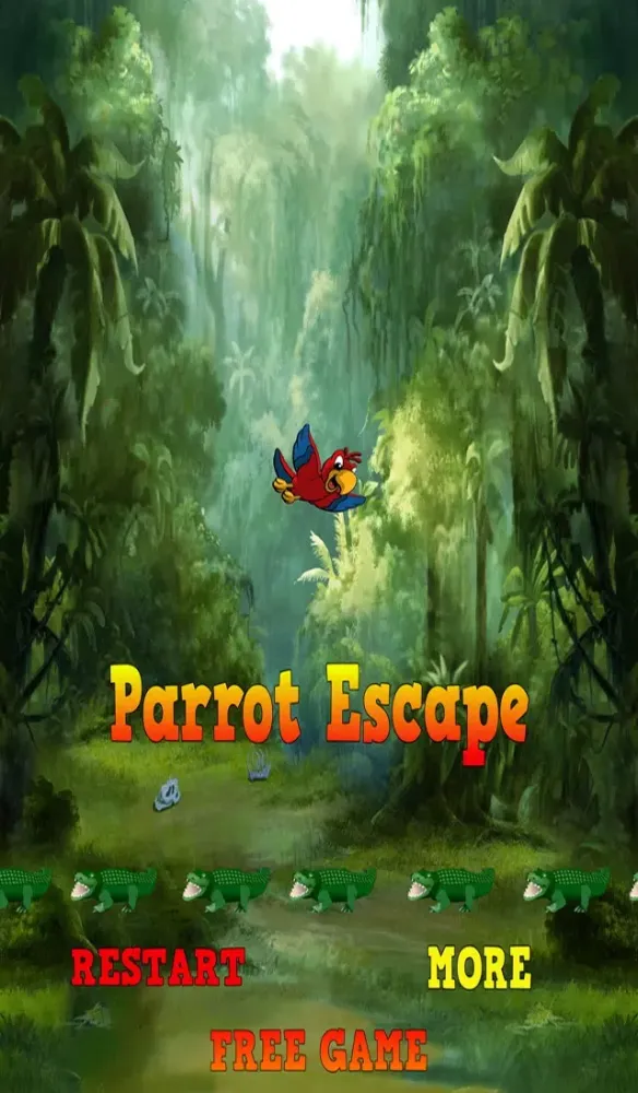 Tangkapan skrin Parrot Escape - Fly or Die
