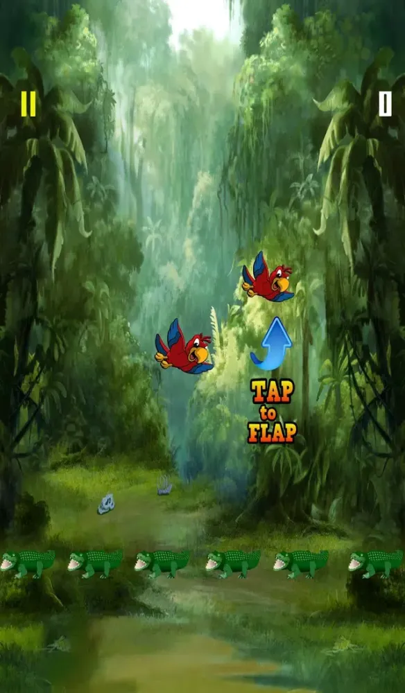 Tangkapan skrin Parrot Escape - Fly or Die