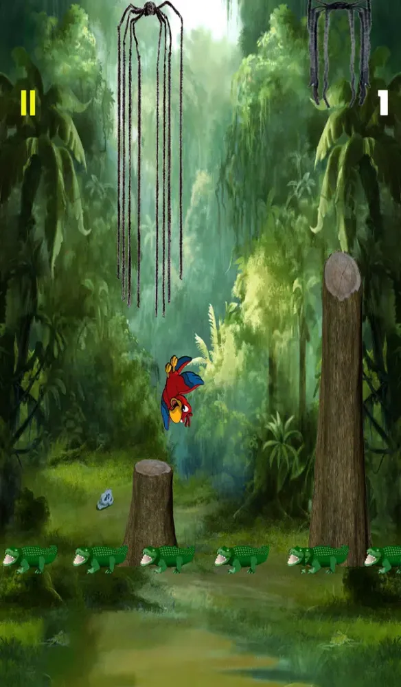Tangkapan skrin Parrot Escape - Fly or Die
