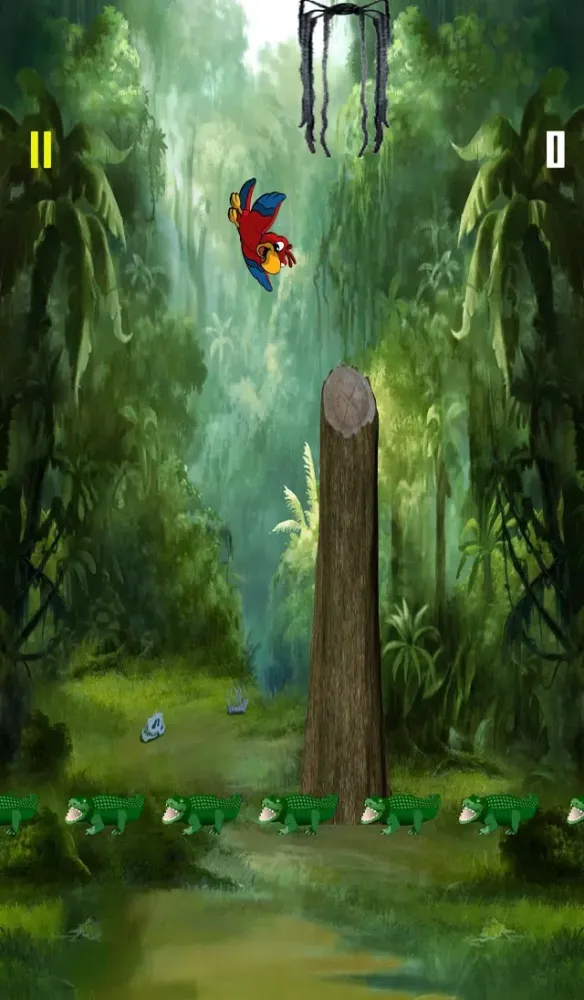 Tangkapan skrin Parrot Escape - Fly or Die