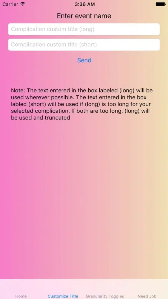 Capturas de tela do Event Countdown for Apple Watch