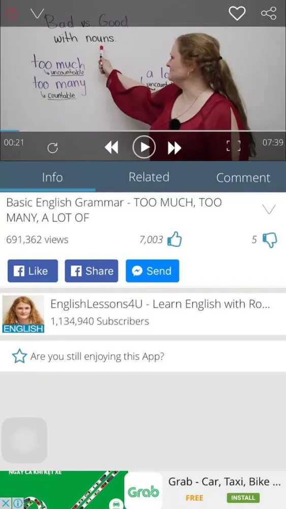 Zrzuty ekranu English Grammar - Basic rules of learning language