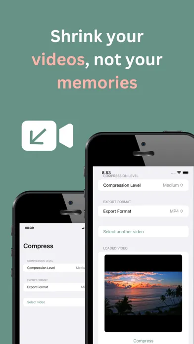 Ảnh chụp màn hình của Video Compressor - Shrink file