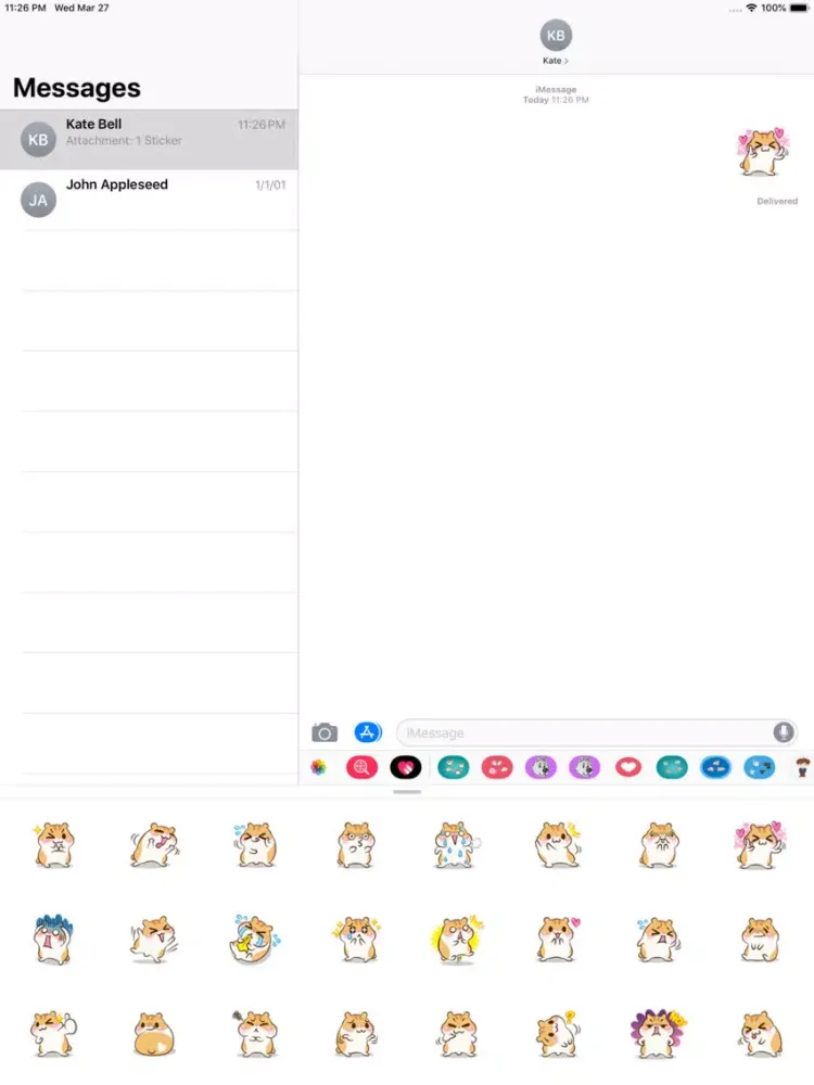 Cute Squirrel Stickers iPad  Ekran Görüntüleri