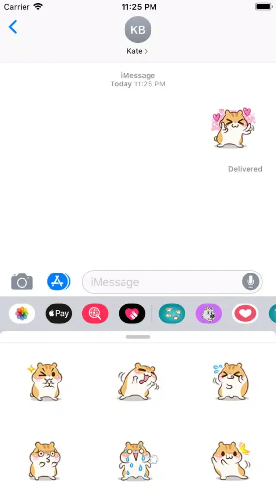 Cute Squirrel Stickers Ekran Görüntüleri