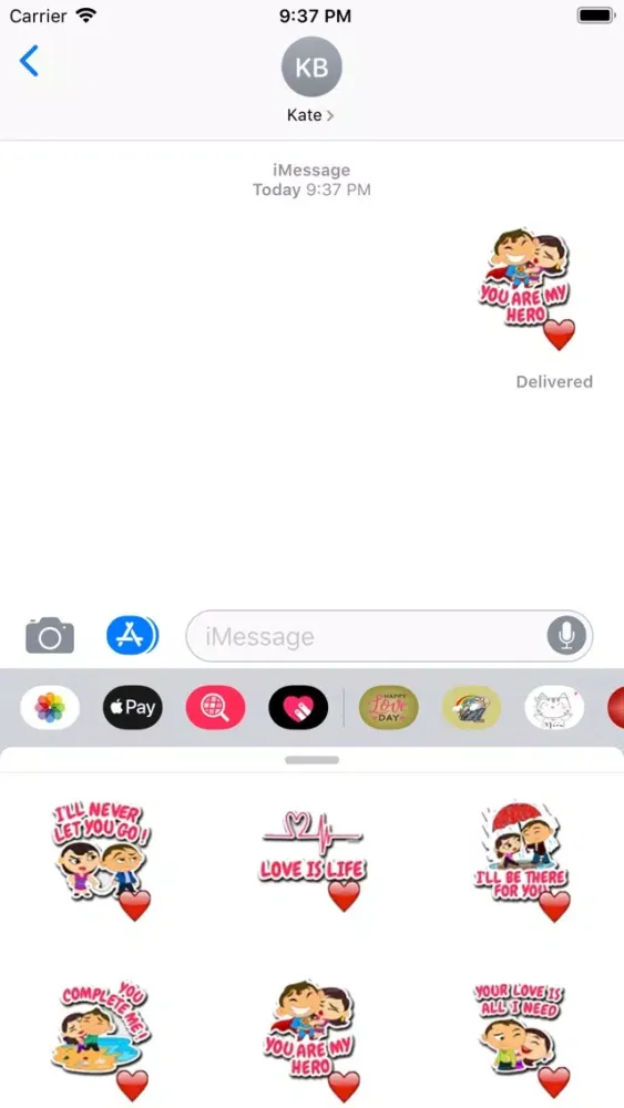 Happy Love Stickers Screenshots
