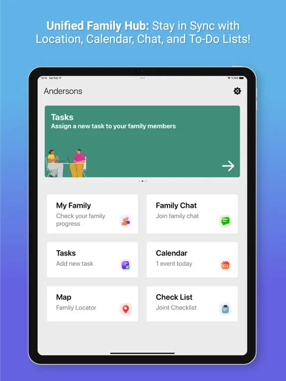Fam: Location, Task, Calendar iPad  سکرین شاٹس