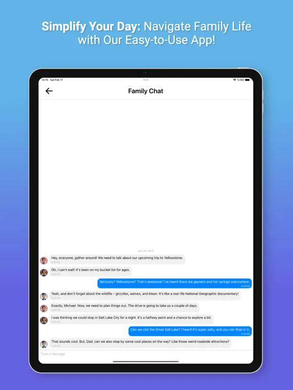 Fam: Location, Task, Calendar iPad  سکرین شاٹس