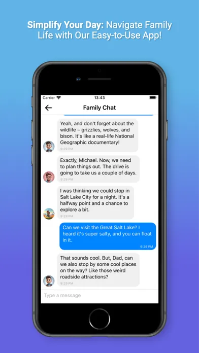 Fam: Location, Task, Calendar سکرین شاٹس