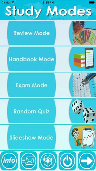 Ảnh chụp màn hình của Antibiotics Exam Review App