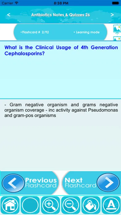 Ảnh chụp màn hình của Antibiotics Exam Review App
