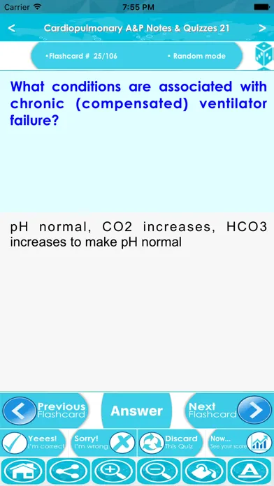 Zrzuty ekranu Cardiopulmonary A&P Exam Prep