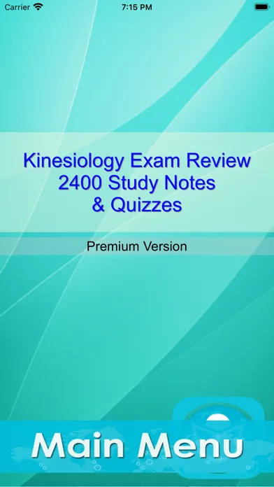 Capturas de pantalla de Kinesiology Exam Review App
