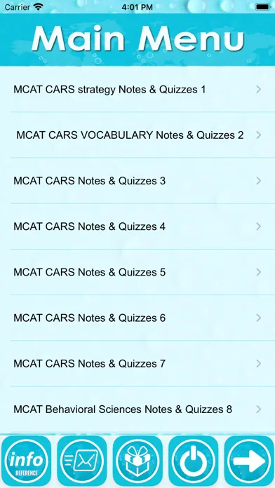 Captures d'écran de MCAT Review : Notes & Quizzes