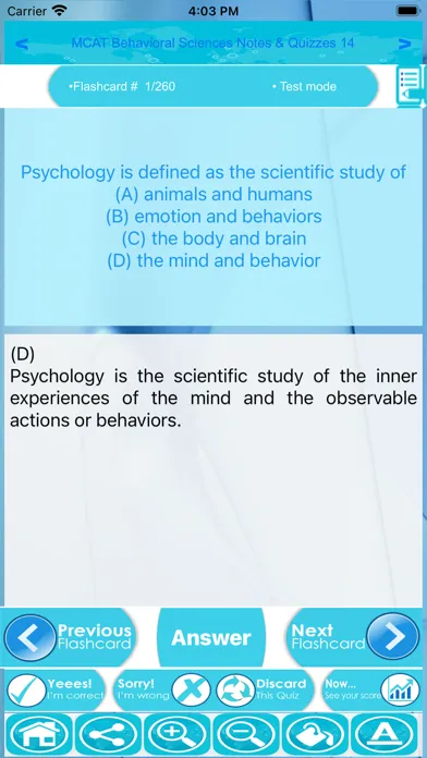 Captures d'écran de MCAT Review : Notes & Quizzes