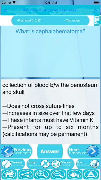 Скриншоты Mom/Baby Nursing Exam Review
