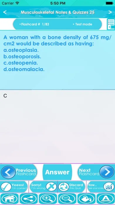 Captures d'écran de Musculoskeletal Exam Prep :Q&A