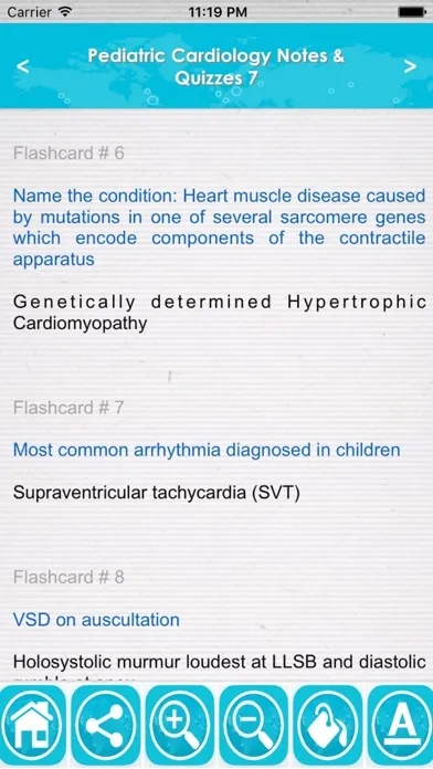 Capturas de pantalla de Pediatric Cardiology Exam Prep