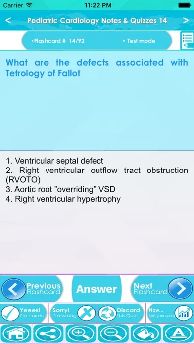 Capturas de pantalla de Pediatric Cardiology Exam Prep