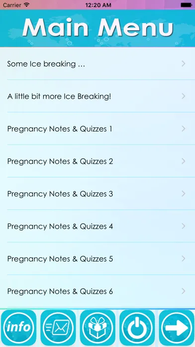 Скриншоты Pregnancy Encyclopaedia App