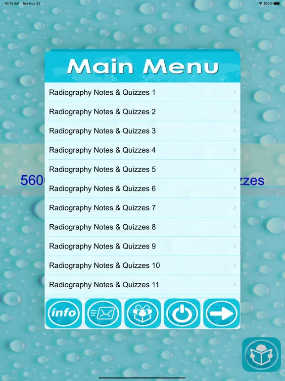 Ảnh chụp màn hình của Radiography  EXAM REVIEW iPad 